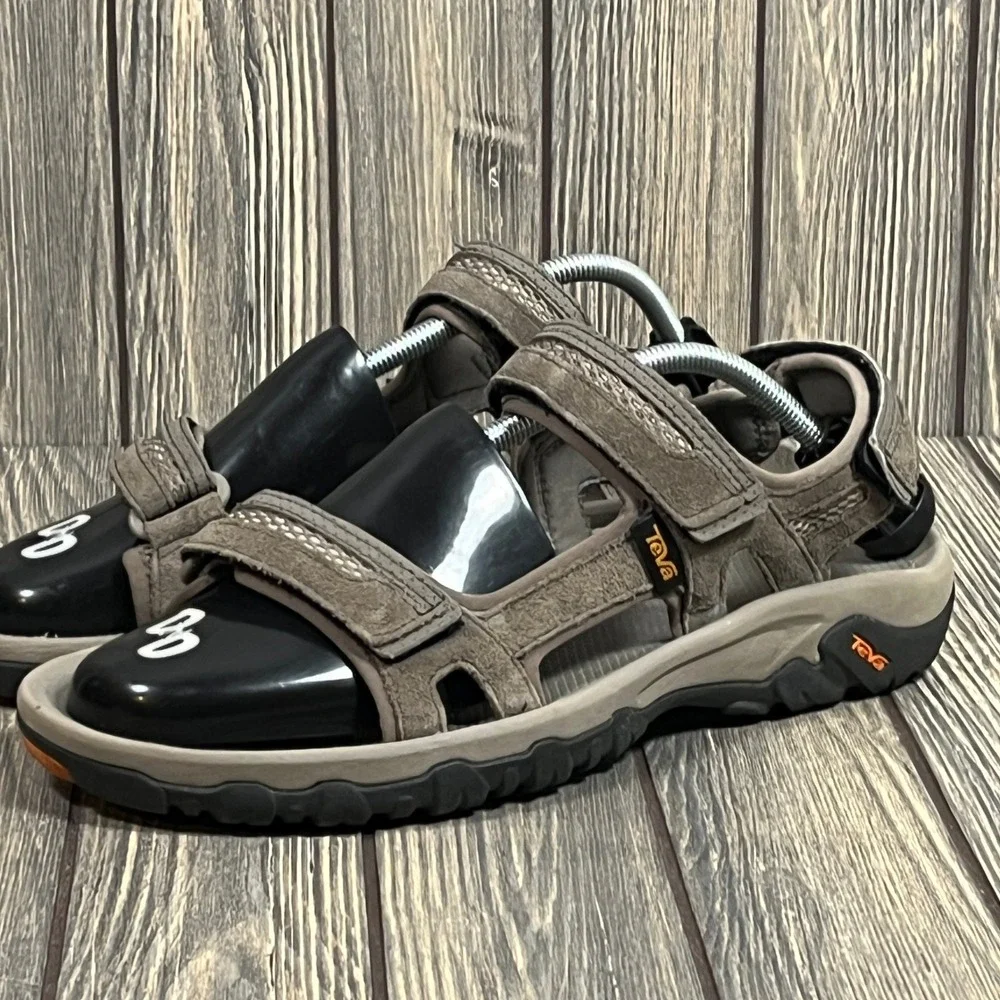 Teva Omnium Suede Hiking Sandals Men 11 Brown Leather Outdoor Walking‎ Gorpcore